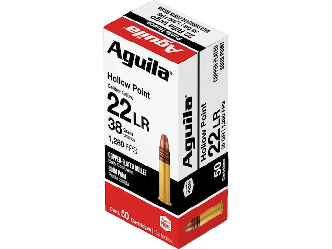 Aguila Super Extra High Velocity 22LR 38gr Plated HP