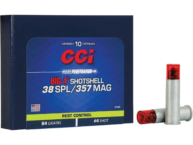 CCI Big 4 Shotshell 38 Special 84gr Lead Shot 200rd